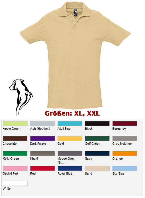 Herren Poloshirt Classic Ridgeback Logo 2     XL, XXL
